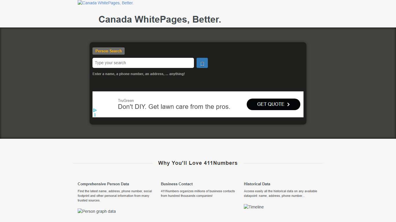 Canada WhitePages, Better.